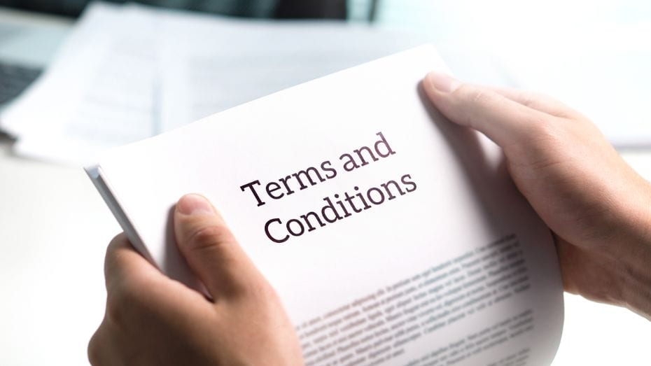 Policy Changes on Terms and Conditions